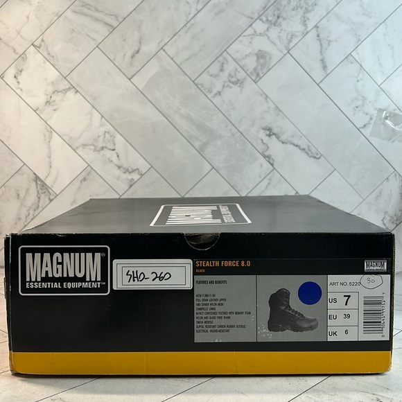 NWT Men’s Magnum 8 Inch WP Stealth Force Boot with Side Zipper Size 7M - Picture 12 of 15